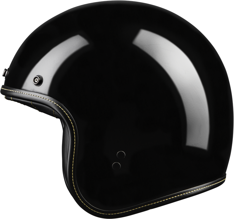 Highway 21 .38 Helmet - Retro Helmet Gloss Black XS