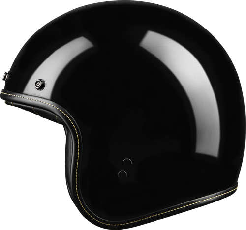 Highway 21 .38 Helmet - Retro Helmet Gloss Black MD
