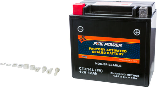 Fire Power Factory Activated Sealed Battery - Ctx14l Sealed Factory Activated