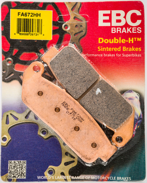 EBC Standard Brake Pads - Fa672hh Double-H Sintered