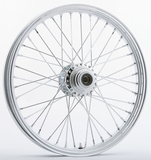 Harddrive Front 40 Spoke Wheels - 40-SPK SD Chrome 21x2.15 WG-HUB 3/4