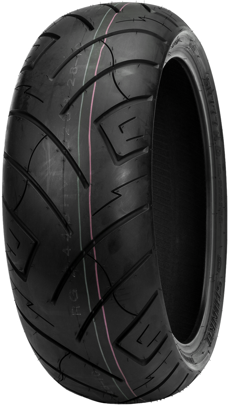 Shinko Black Wall SR777 & SR777 H.D. Tire - 777r Cruiser HD Rear 240/40r18 79v…