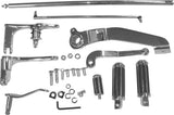 Harddrive All Dyna Glide Forward Control Kit - Chrome with Rail Pegs for Harley Dyna 1991-2005