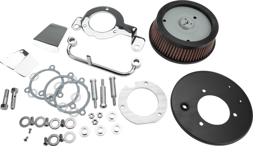 Harddrive M8 Hi Performance Air Cleaner Kit - Round HI Perform Chrome A/C AND B…