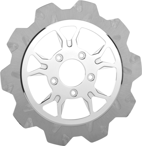 Lyndall Brakes B-52 Crown Cut Rotor - FR 11.8 Rotor CHR/Silver Crown CUT