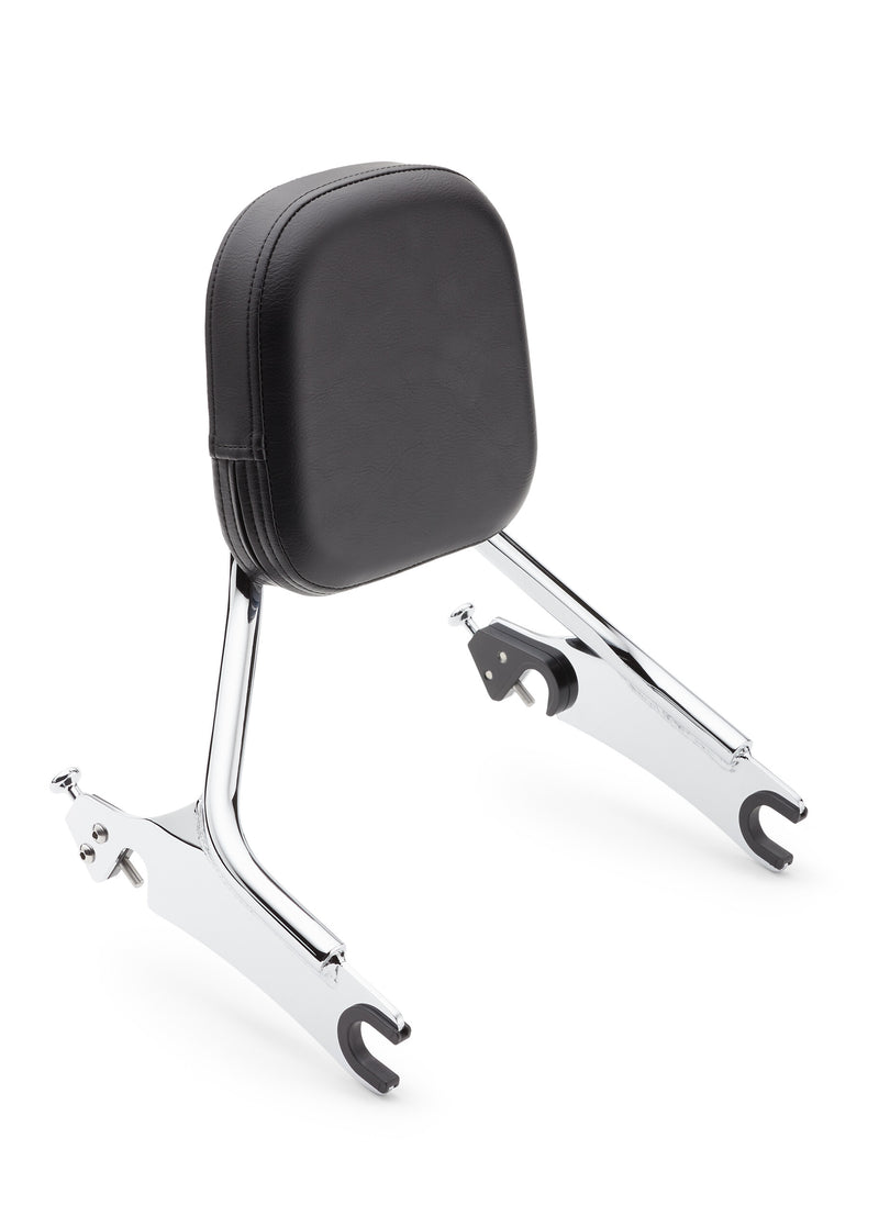 Cobra Detach Backrest Tall - Backrest-Short-MED PAD Chrome Chieftain 2014-2025