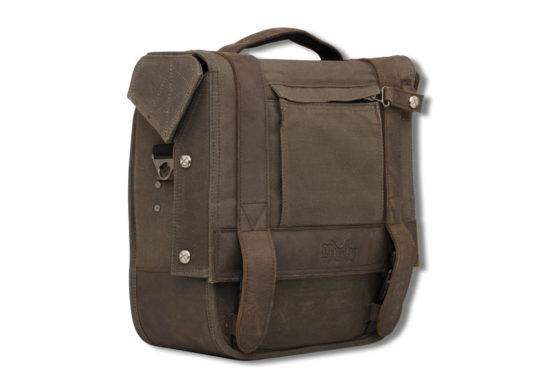 Burly Brand Single Saddlebag - Dark OAK