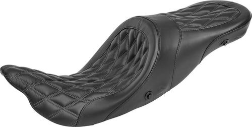Danny Gray Longhaul 2-Up XL Seat - AIR Diamond Stitch FLH/FLT `08-UP