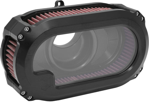 Kens Factory Next Level M8 Air Cleaner w/Glass - Blkw/BLK CVO `23 RG Flhx `24