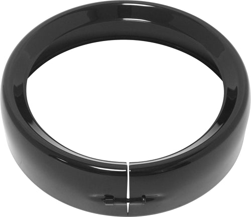 Harddrive Frenched Headlight Trim Ring - Black 7 Clamp Style