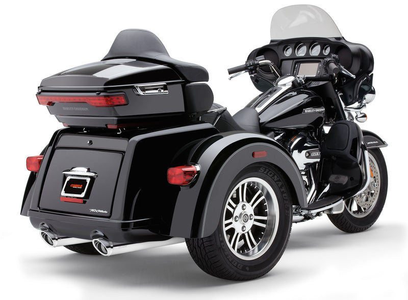 Cobra SLIP-ONS W/BILLET TIPS CHROME TRI-GLIDE 09-22 - 2009-2025