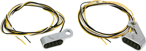 Letric Lighting Co Switchback LED Turn Signal - Chrome White RUN/Amber Turn
