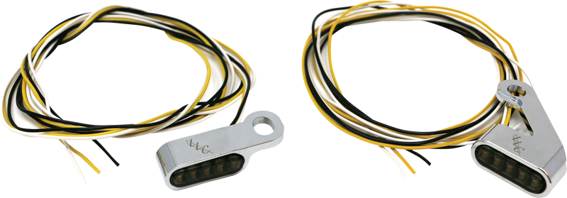 Letric Lighting Co Switchback LED Turn Signal - Chrome White RUN/Amber Turn