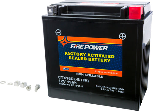 Fire Power Factory Activated Sealed Battery - Ctx16cl-B Sealed Factory Activated