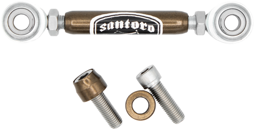 Santoro Fabworx Shift Linkage - MID-Cntrl Bronze M8 Softail
