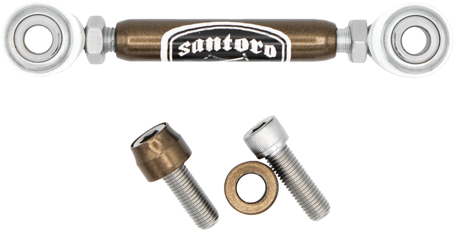 Santoro Fabworx Shift Linkage - MID-Cntrl Bronze M8 Softail