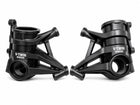 VTWIN BIKERS Radial Caliper Lowers (Pair) — Harley-Davidson Softail 2018-2026, Black Anodized
