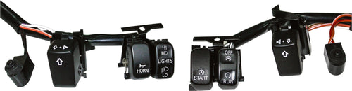 Harddrive Handlebar Switch - KIT BLK/WHT Lettrs XL 2007-2013 FX 2007-2011 Softa…