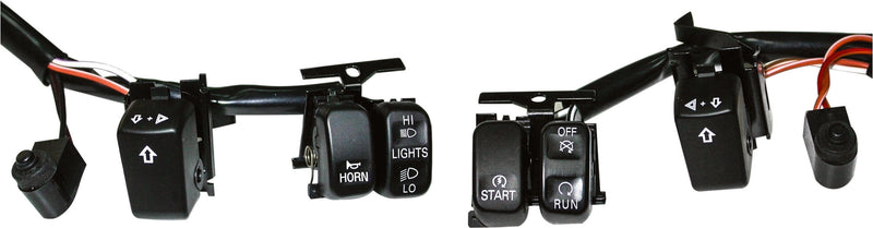 Harddrive Handlebar Switch - KIT BLK/WHT Lettrs XL 2007-2013 FX 2007-2011 Softa…