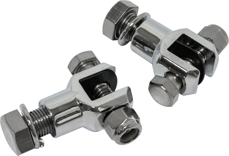 Harddrive Footpeg Clevis Mount - Mounts Chrome 1/2
