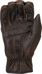 Highway 21 Jab Full Leather Gloves - Brown XL - Harley & Indian V-Twin