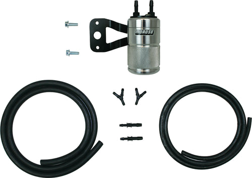 Moroso Air/Oil Separator - M8 W/Stock & SE AIR Cleaners Polished