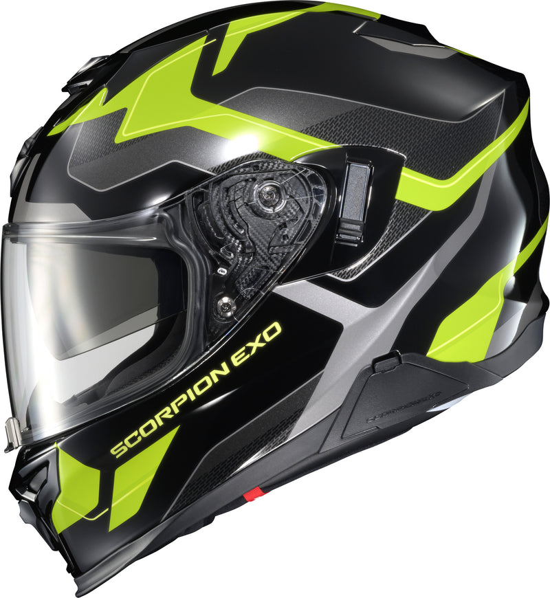Scorpion EXO EXO-T520 Full-Face Helmet - Full Face Helmet Zuse Black/HI-VIZ XL