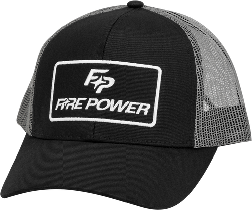 Fire Power Curved Bill Hat - Black/Grey