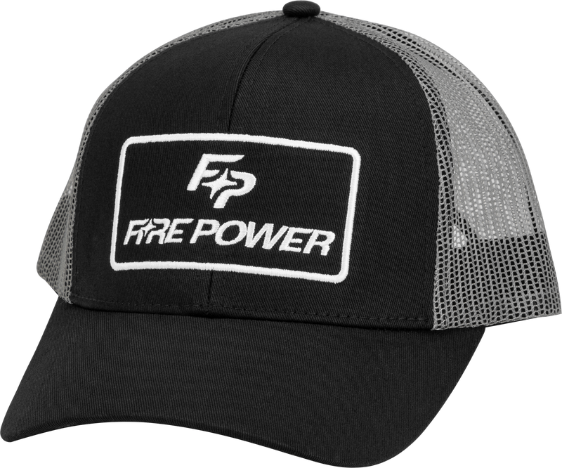 Fire Power Curved Bill Hat - Black/Grey