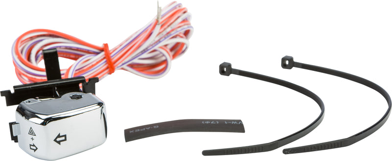 Harddrive Handlebar Switch - T/Signal CHR BLK Ltrs Replaces OEM 71598-96