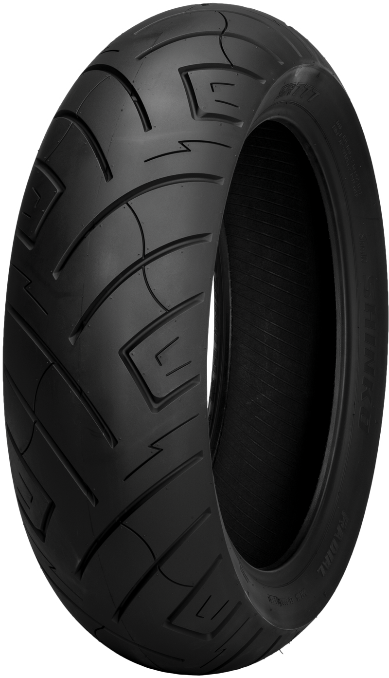 Shinko Black Wall SR777 & SR777 H.D. Tire - 777f Cruiser Front 160/60r18 M/C 70…