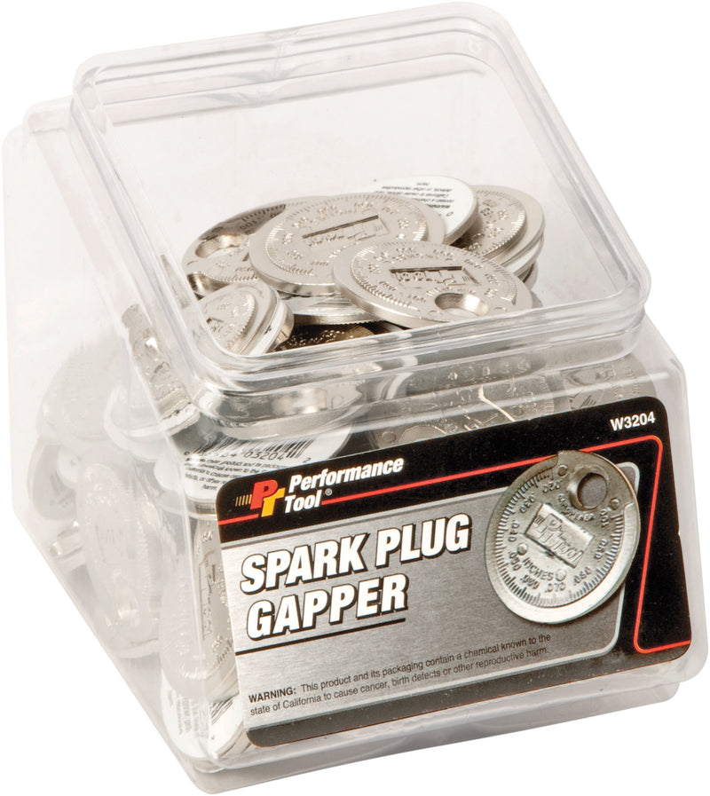 Performance Tool Fishbowl w/Spark Plug Gap Tool - 50/PK W/Fishbowl Counter Disp…