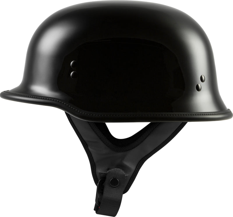 Highway 21 9mm Helmet - German Beanie Helmet Gloss Black LG