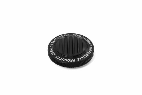 Kens Factory NX LVL Gas Caps - CAP Finned Black Dummy CAP FOR M8 LH
