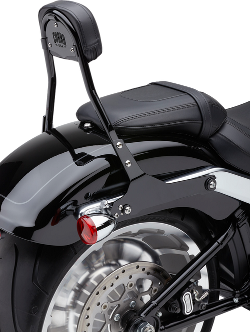 Cobra Detach backrest short - Round Black Flfb/S Fxbr/S 2018-2025