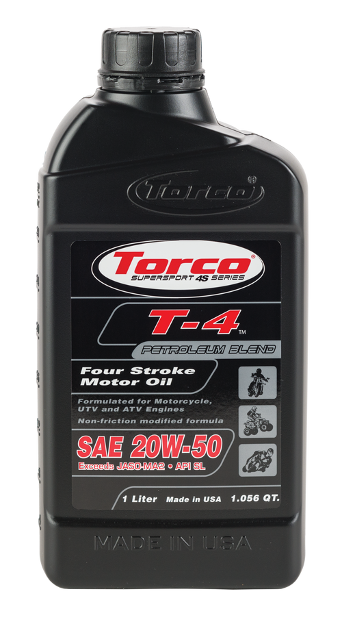 Torco T-4 Petroleum Motorcycle Oil - Motor OIL 4t 20w50 1l