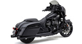 Cobra 4" NH Dual Cut Black Slip-Ons - Indian Gen-1 Touring & Scout