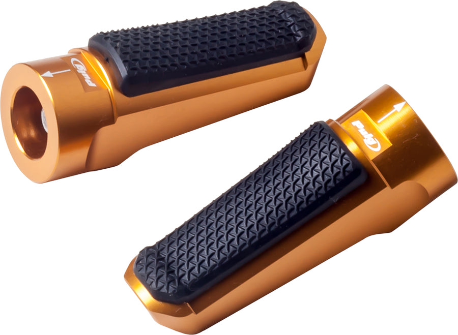 PUIG Hi-Tech Sport Gold Adjustable Footpegs - Harley & Indian V-Twin