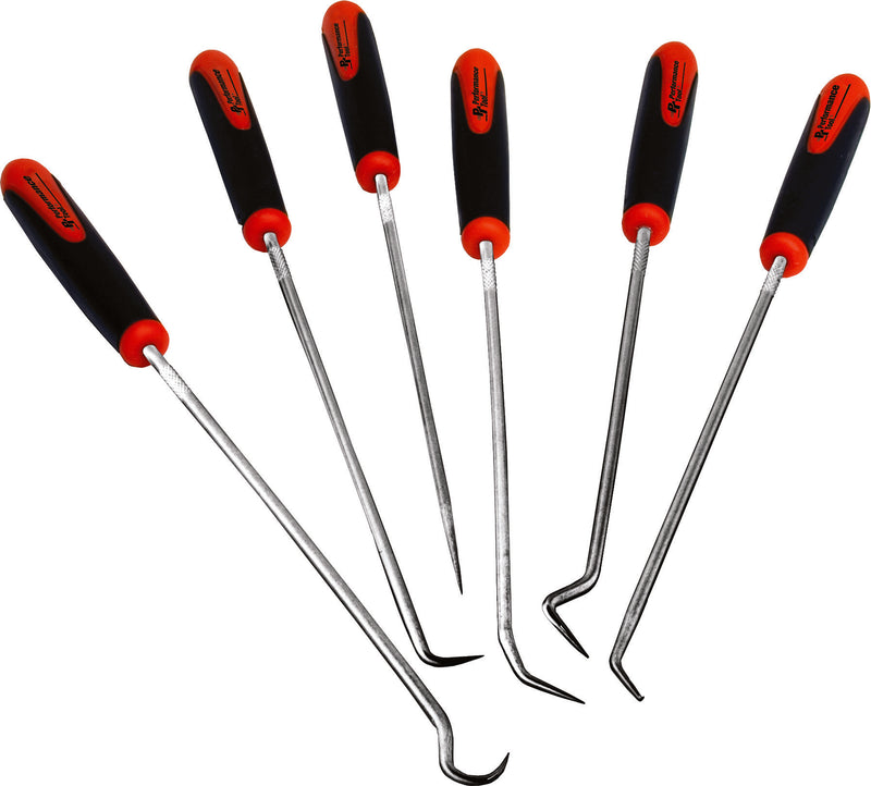 Performance Tool 6 Piece Hook & Pick Set - PC Hook/Pick SET