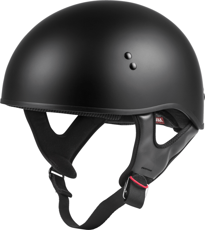 GMAX HH-45 Helmet - Half Helmet Naked Matte Black SM