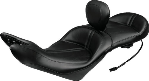 Mustang Motorcycle 1 Piece Touring with Driver Backrest Original — 2008-2017 Harley-Davidson Touring