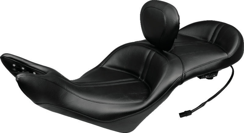 Mustang Motorcycle 1 Piece Touring with Driver Backrest Original — 2008-2017 Harley-Davidson Touring