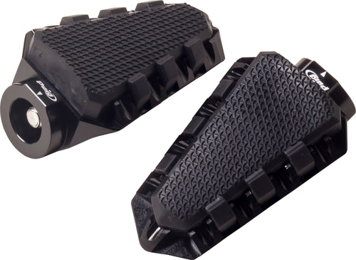 PUIG Hi-Tech Trail Black Adjustable Footpegs - Harley & Indian V-Twin