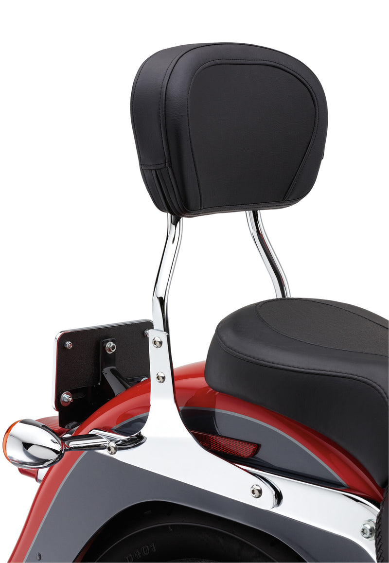 Cobra Round Sissy Bar - Chrome Flst/C/N/S/SC 2000-2017