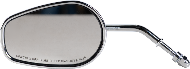 Harddrive OEM Style Tapered Mirror - OE Style Tapered Short Stem Chrome