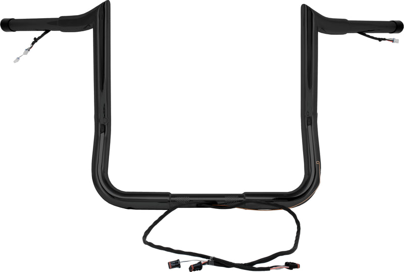 Baggernation Pre-Wired Monkey Bagger Bars - BAR Prewired Satin Black `2014-2023…