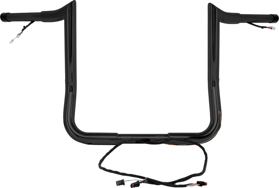 Baggernation Pre-Wired Monkey Bagger Bars - BAR Prewired Satin Black `2014-2023…