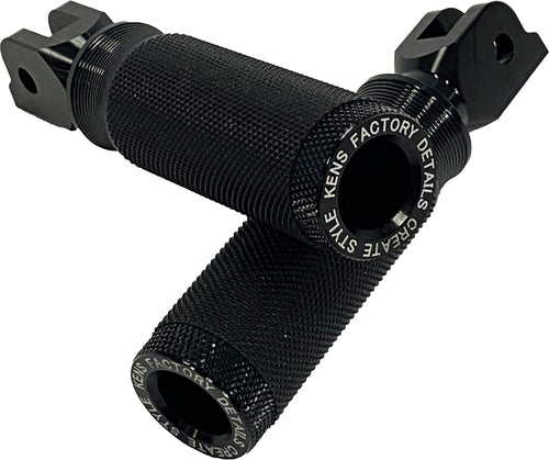 Kens Factory Next Level Foot Pegs - Black M8 Softail