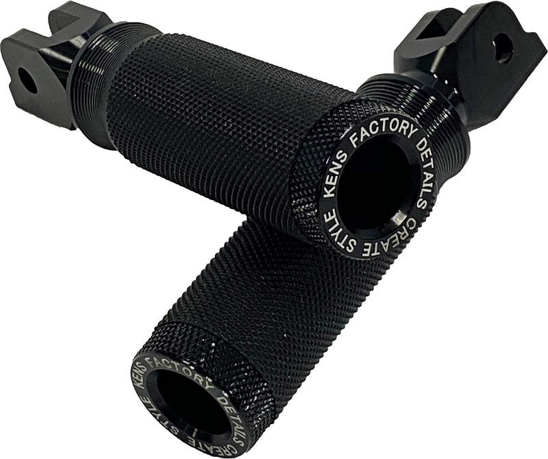 Kens Factory Next Level Foot Pegs - Black M8 Softail