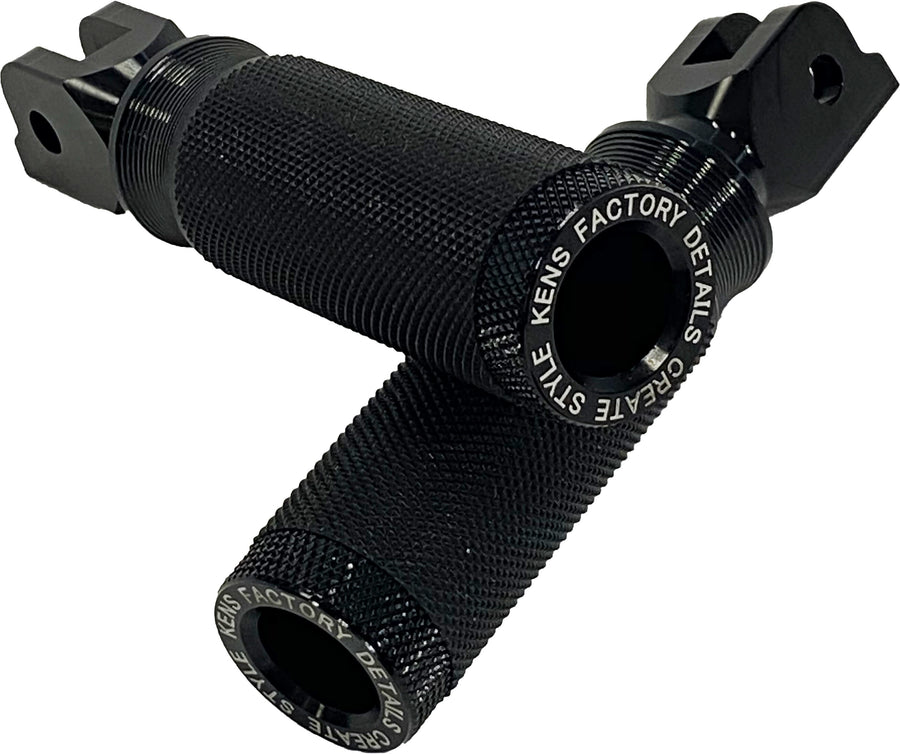 Kens Factory Next Level Foot Pegs - Black M8 Softail